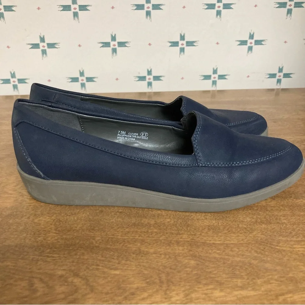 A2 by Aerosoles Clever Navy Blue Slip-ons 7.5